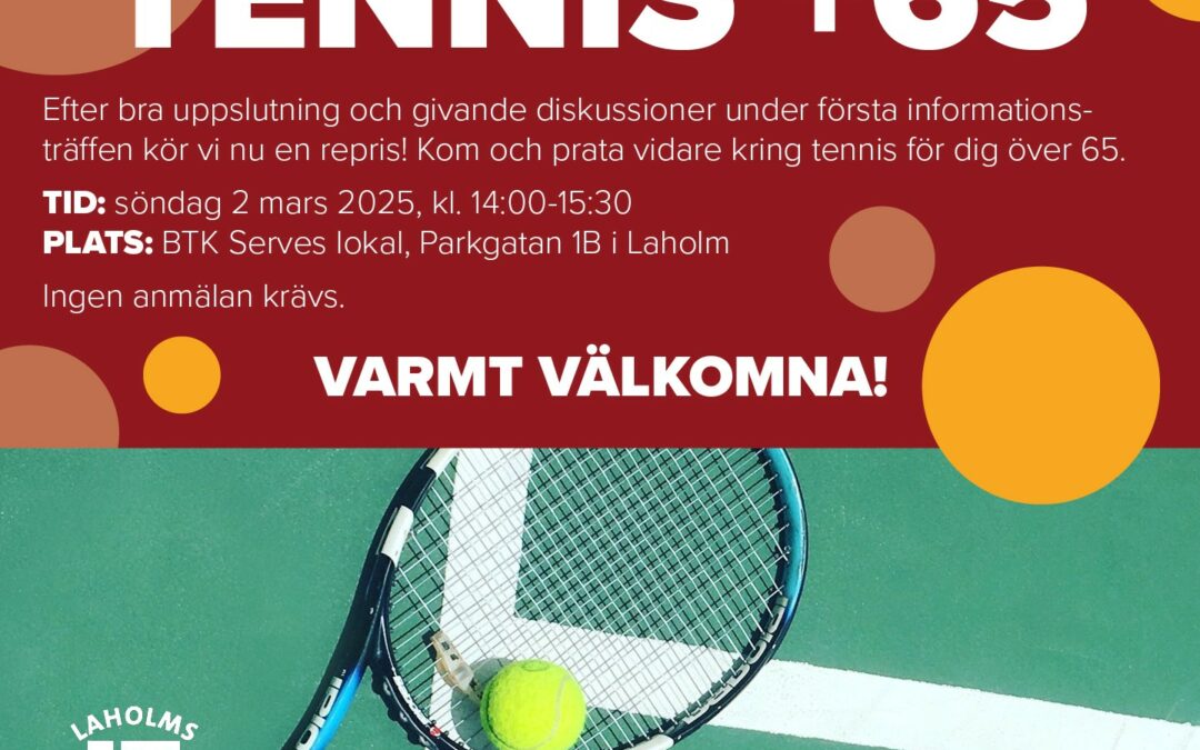 Ny träff för tennis +65